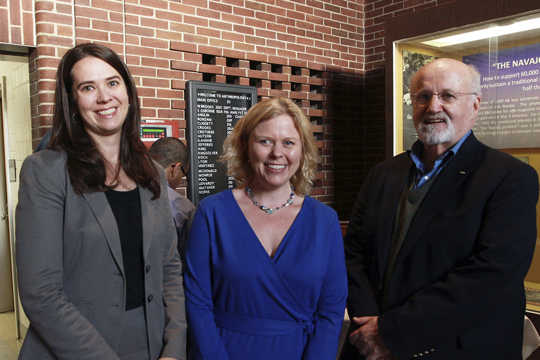 EKU Professor Jennifer Wies, Professor Sarah Lyon, John van Willigen, professor emeritus in the UK Department of Anthropology at UK and representative of the Society for Applied Anthropology.