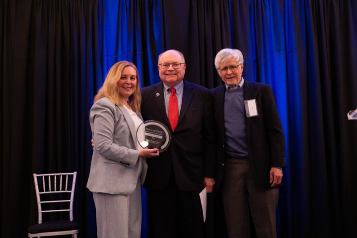 Dean Ana poses with another award winner