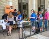 High school sophomores sign up for the GEAR UP Kentucky Summer Academy@UK orientation on Sunday, June 22. Photo by Richard Greissman.