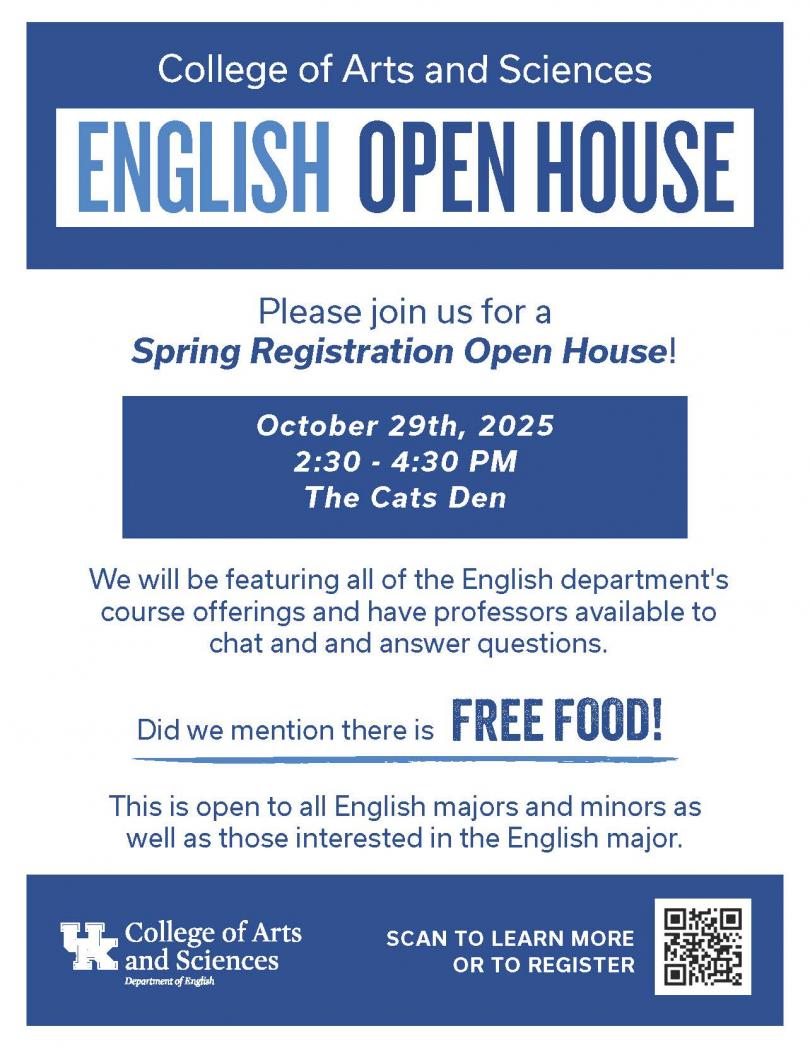 poster for open house